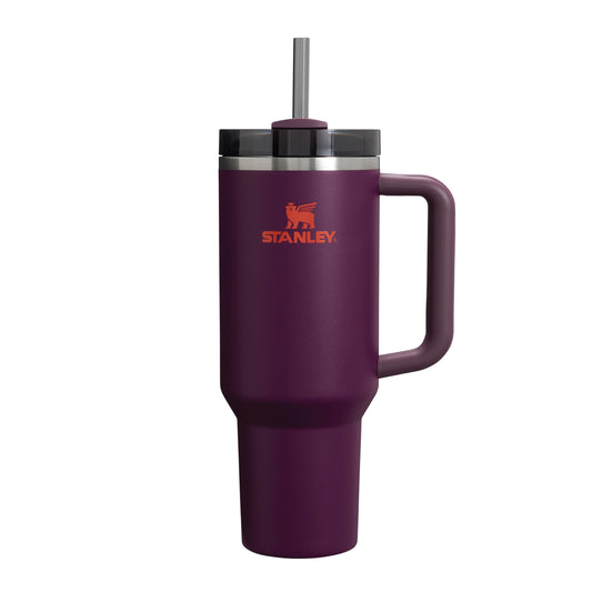 Stanley Quencher H2.0 Flowstate Drinking Bottle with Straw 1.18L - Thermo Mug Cools for 11 Hours - 48 Hours Ice Cold - Dishwasher Safe - Thermos Bottle BPA Free - Stainless Steel Drinking Cup - Plum - 100000144043