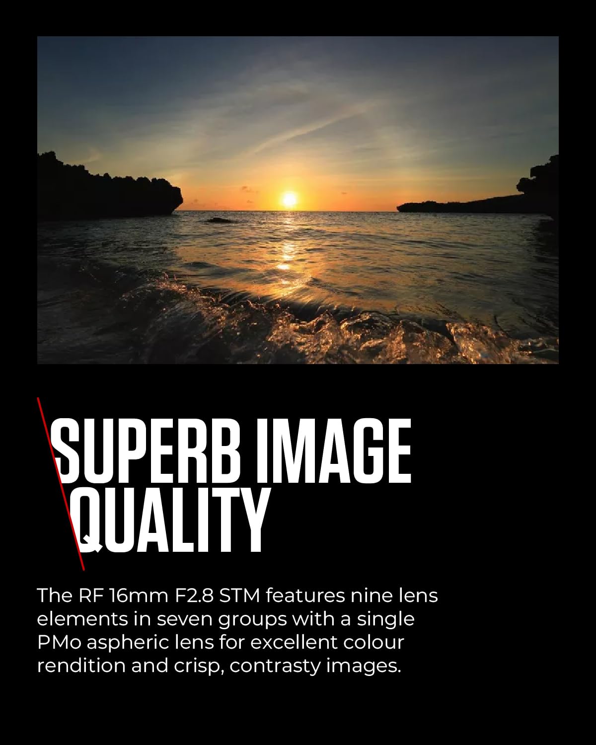 Canon RF Lens 16mm F2.8 STM – Ultra Wide Angle Prime Lens for Vlogging & Landscape Photography | Compatible with EOS R System - 5051C005