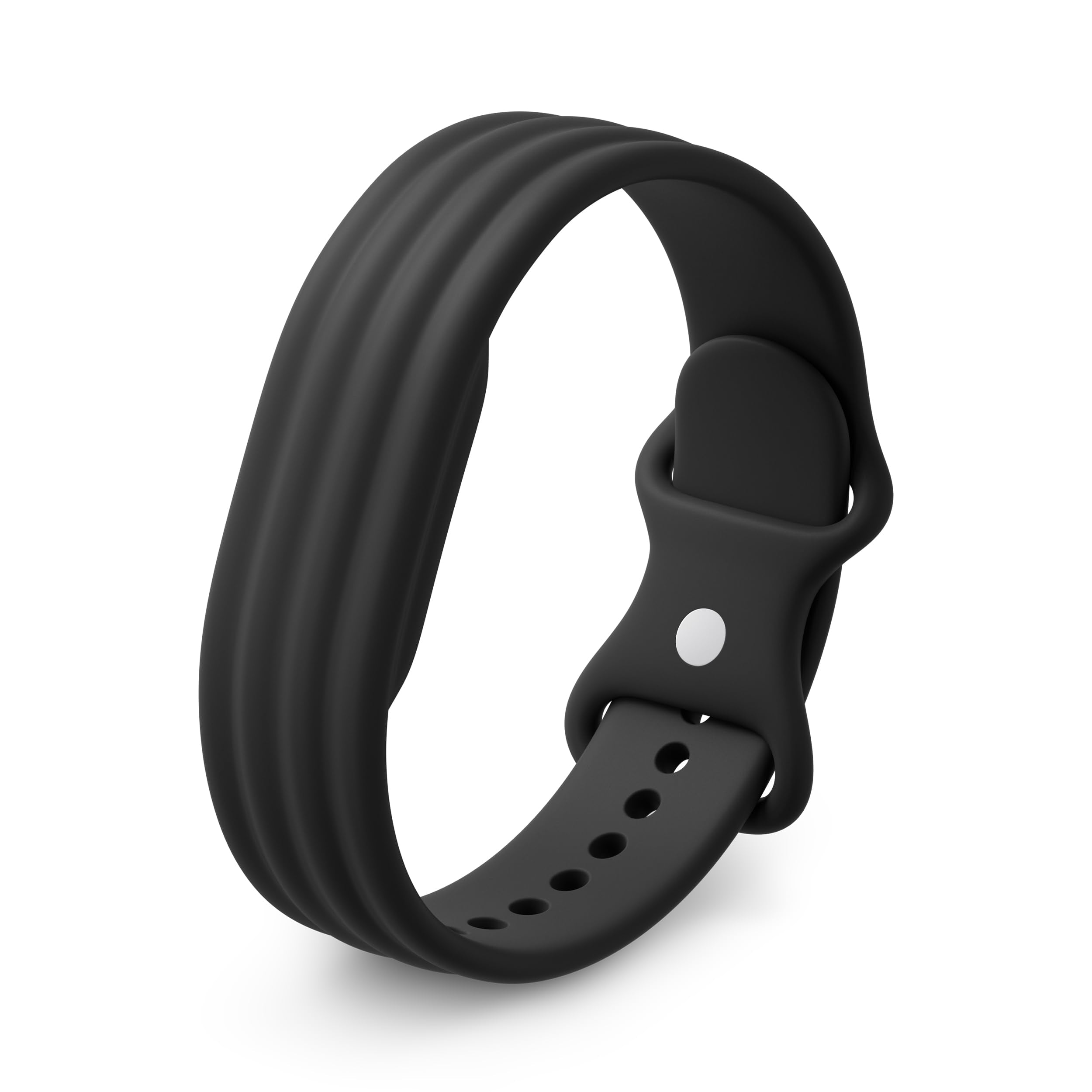 Sports Band for Google Fitbit Air - Silicone Training Band - Only Compatible with Fitbit Air - Obsidian, Size L - GA11073-WW