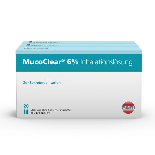 MucoClear® 6% soluție de inhalare - hipertonică (6% sare), 60 x 4 ml - 077G3001
