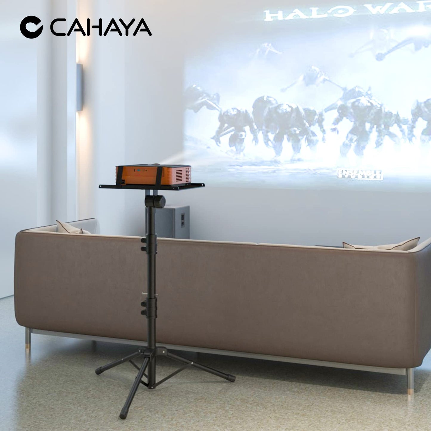 CAHAYA Projector Stand Projector Holder Multifunctional Floor Stand for Laptop Stand Projector Camera with Adjustable Height for Outdoor Films, Computer CY0331-1 - CY0331-1-EU
