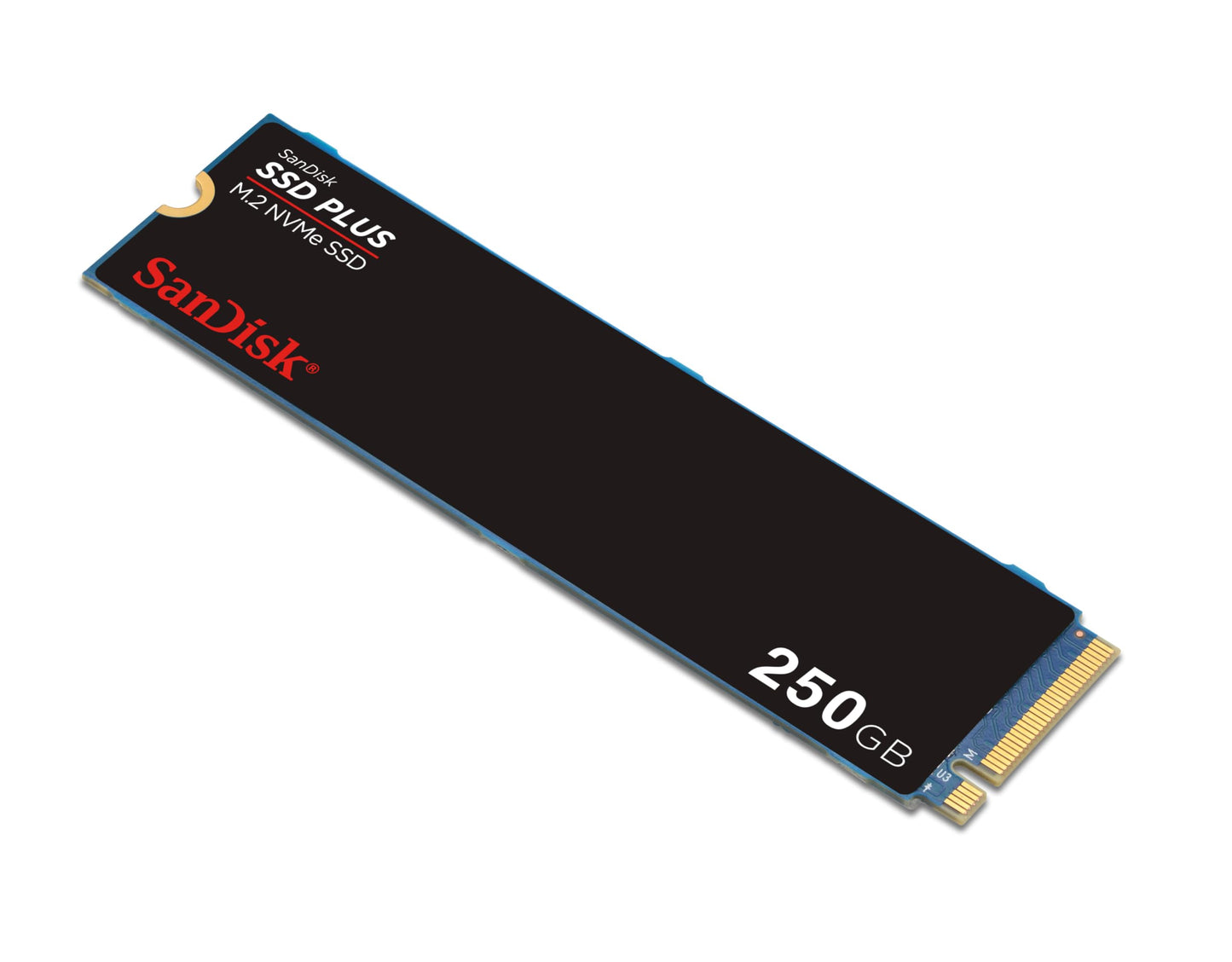 SanDisk SSD PLUS M.2 NVMe SSD 250GB (M.2 2280, PCIe Gen 3.0, Easy Installation, Western Digital Dashboard, 3 Year Warranty) - SDSSDA3N-250G-G26