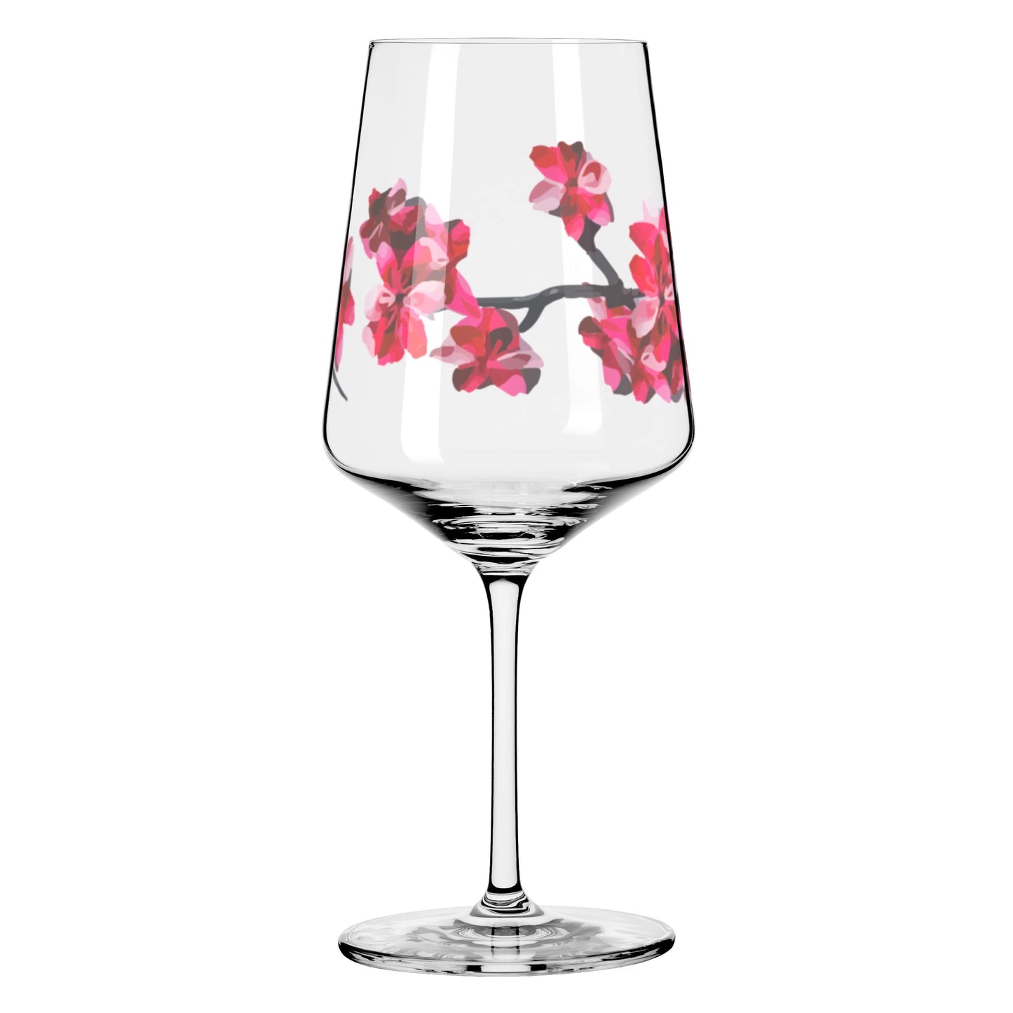 RITZENHOFF 3461006 Aperitif Glass Sprizz Set of 2 500 ml - Sommersonett Series No. 11 + 12 - with Asian motif red - Made in Germany