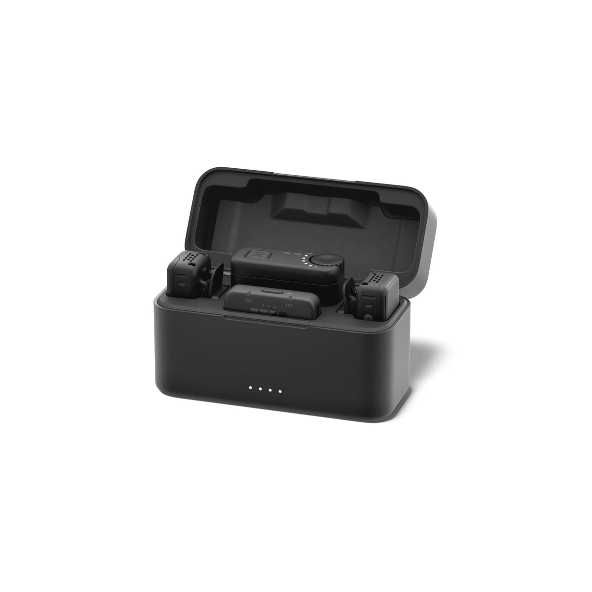 GoPro Wireless Microphone Complete Set (2 TX, 2 RX, Charging Case) – For GoPro/Camera/iPhone/Android, ultra-compact, high audio quality, noise cancellation, gain control, vlogging - AWMIC-010-EU