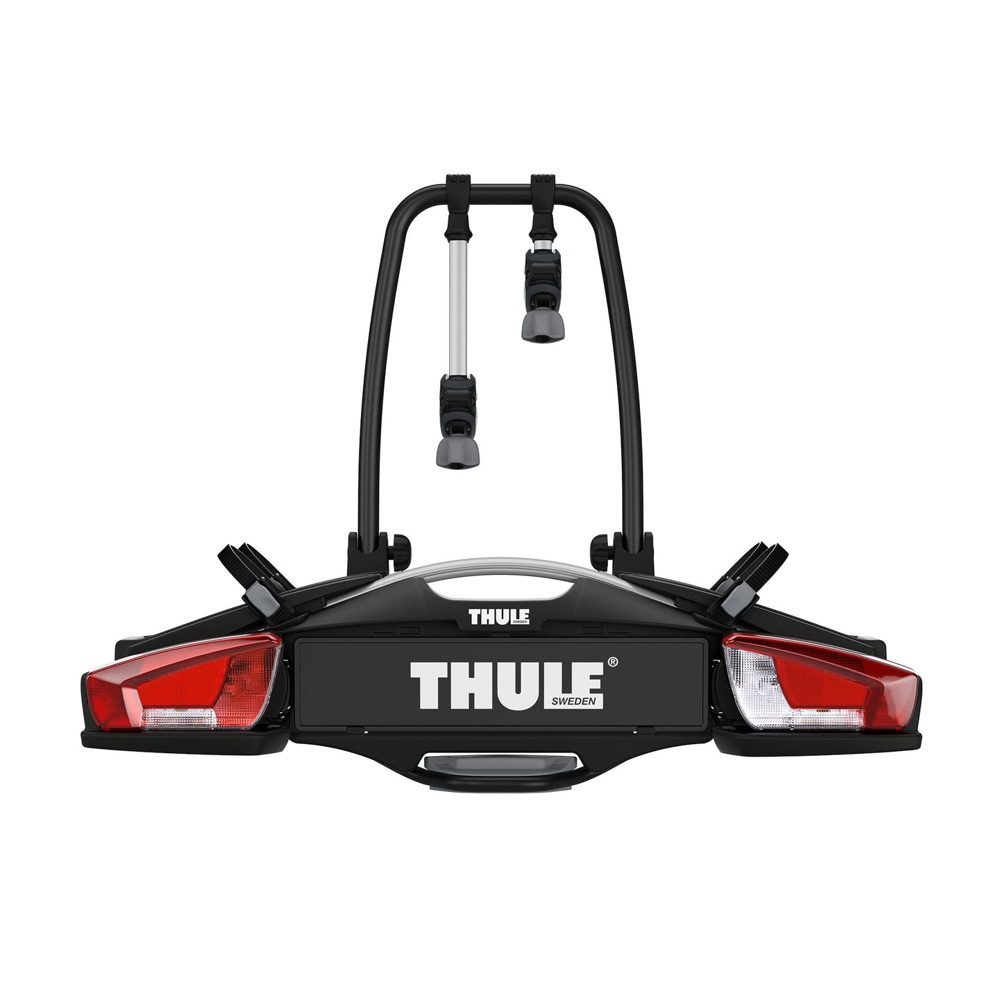 Thule VeloCompact bicycle carrier, bicycle carrier trailer hitch black/aluminum, 2 bikes - 924003