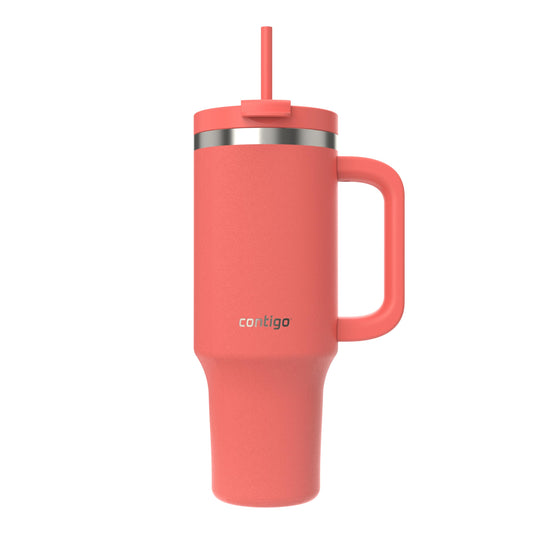 Contigo thermos bottle 1200 ml with handle and straw | Stainless Steel Insulated Thermal Drinking Bottle with Lid | Cools for 29 hours | Travel Mug | Thermo mug | - 2217787