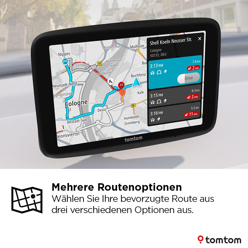 TomTom car navigation system GO Classic Lite (5 inch, TomTom Traffic, map updates for Europe included, updates via Wi-Fi, integrated, reversible holder) - 1YF5.002.00