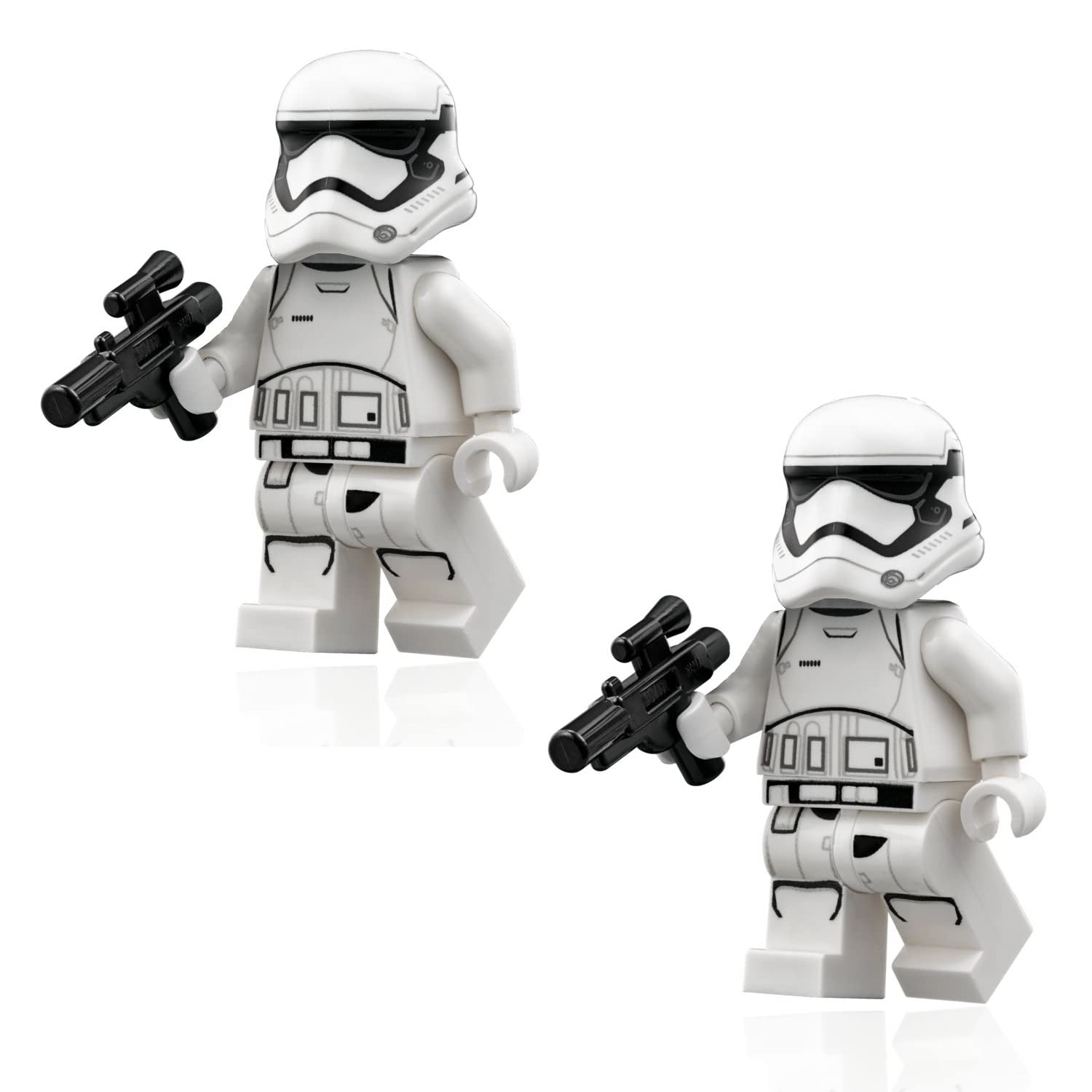 LEGO Star Wars The Force Awakens Minifigure - Pack of 2 First Order Stormtroopers with Blaster Guns - sw667-2pack