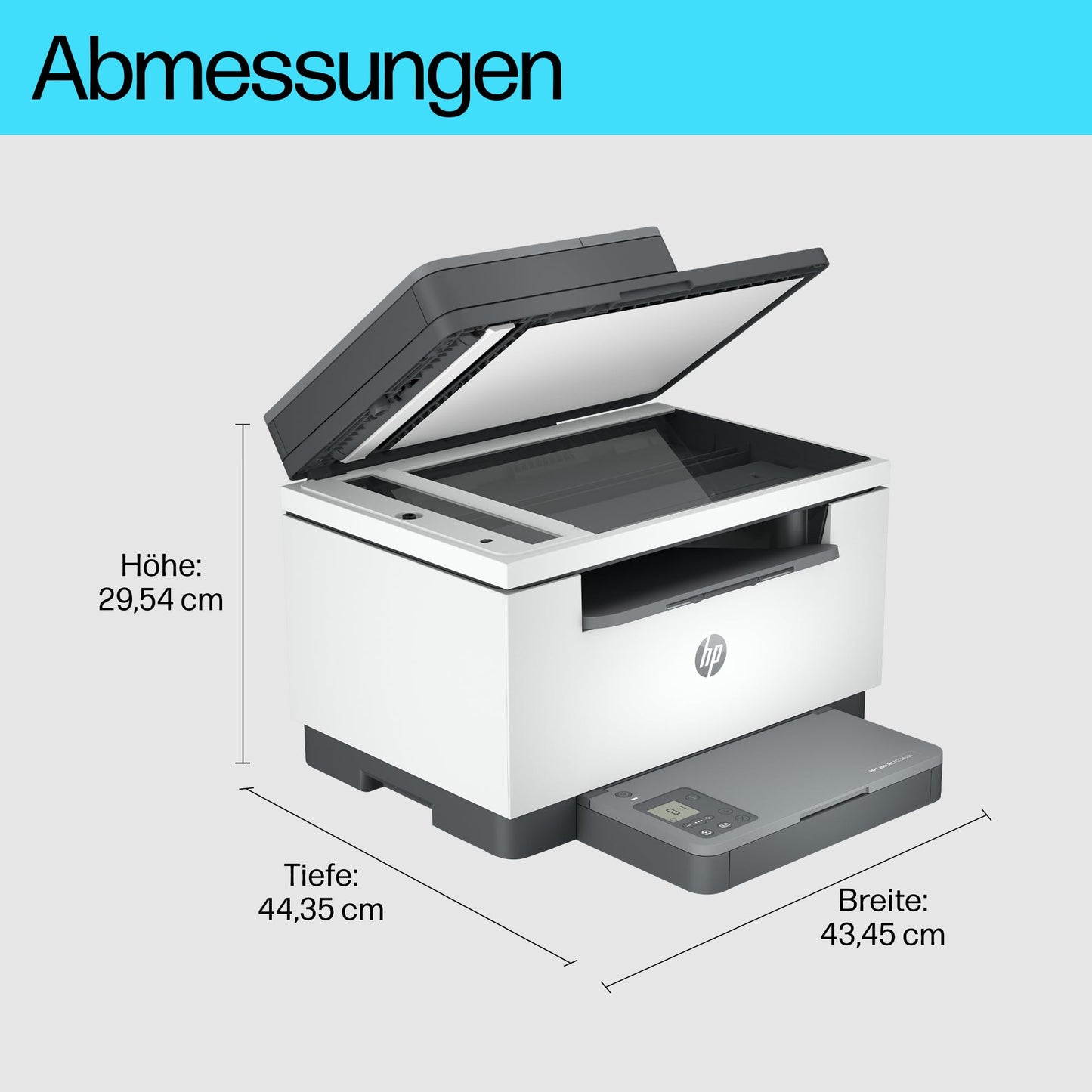 HP LaserJet MFP M234sdn multifunction laser printer, printer, scanner, copier, document feeder, LAN, duplex, gray-white, 29 ppm - 9YG02F