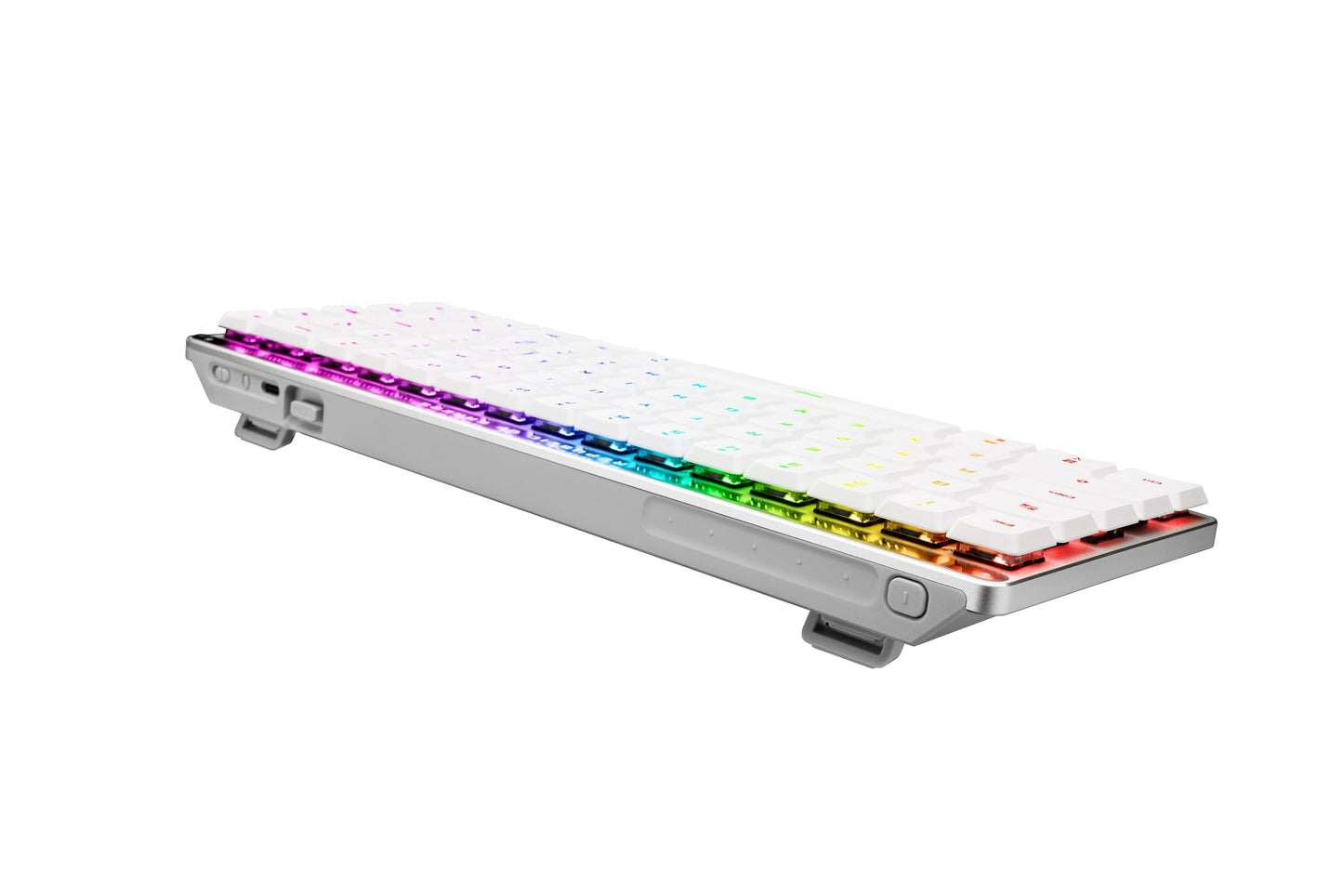 ASUS ROG Falchion RX Low Profile 65% Wireless Gaming Keyboard (QWERTY Layout, ROG RX Low Profile Optical Switches, Bluetooth, 2.4GHz RF Wireless, Wired USB, MacOS Compatible, White) - 90MP03EC-BKDA10