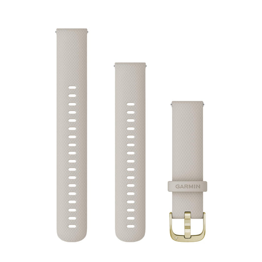 Brățară de schimb rapid Garmin 18 mm, silicon, bej - 010-12932-0D