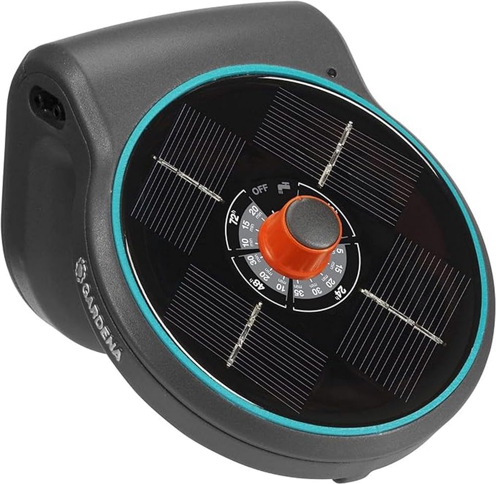 Gardena Solar Irrigation AquaBloom Set: Solar Powered Irrigation System for Balcony and Potted Plants, up to 4 m Height, Season Independent (13300-20)