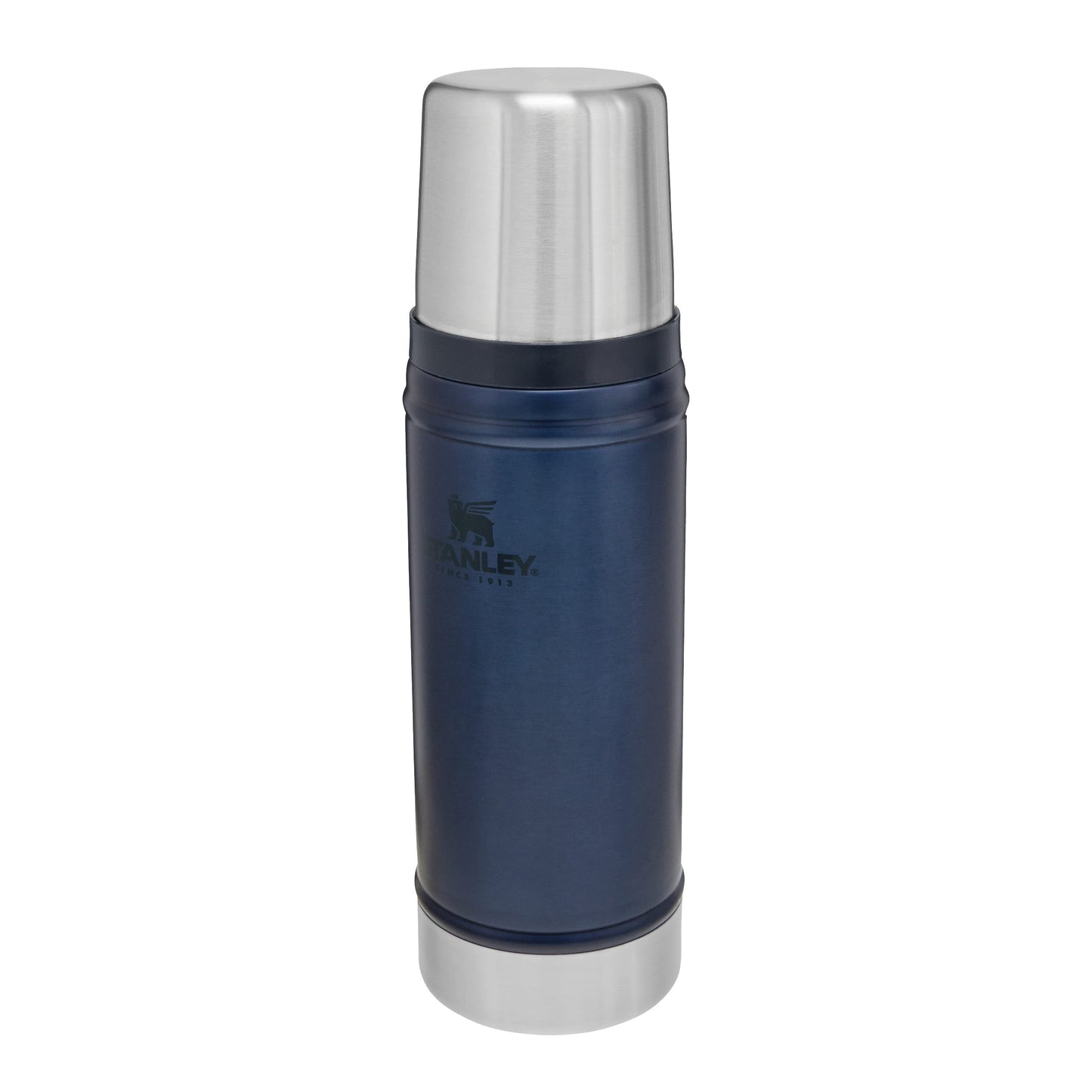 Stanley 1913 Classic Legendary Thermos Bottle 473 ml - Thermos Keeps Hot or Cold for 15 Hours - Stainless Steel Thermos Flask - BPA Free - Dishwasher Safe - Nightfall - 10-01228-088