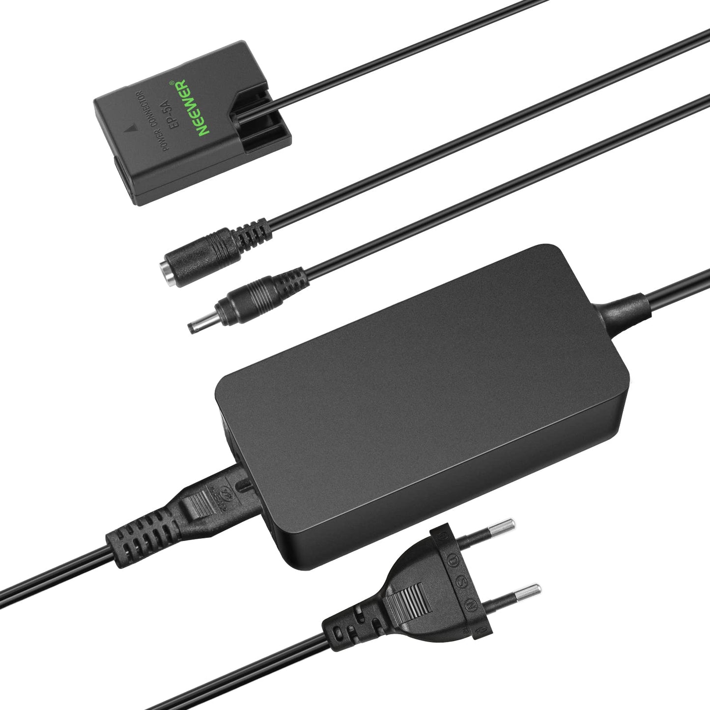 NEEWER EP 5A AC Power Supply Adapter and DC Coupler Dummy Battery Charger Set Replaces EN EL14 Battery, Compatible with Nikon D5600 D3300 D3500 D5100 D5500 D3100 D3200 D3400 D5200 D5300 Df Camera - 10101338