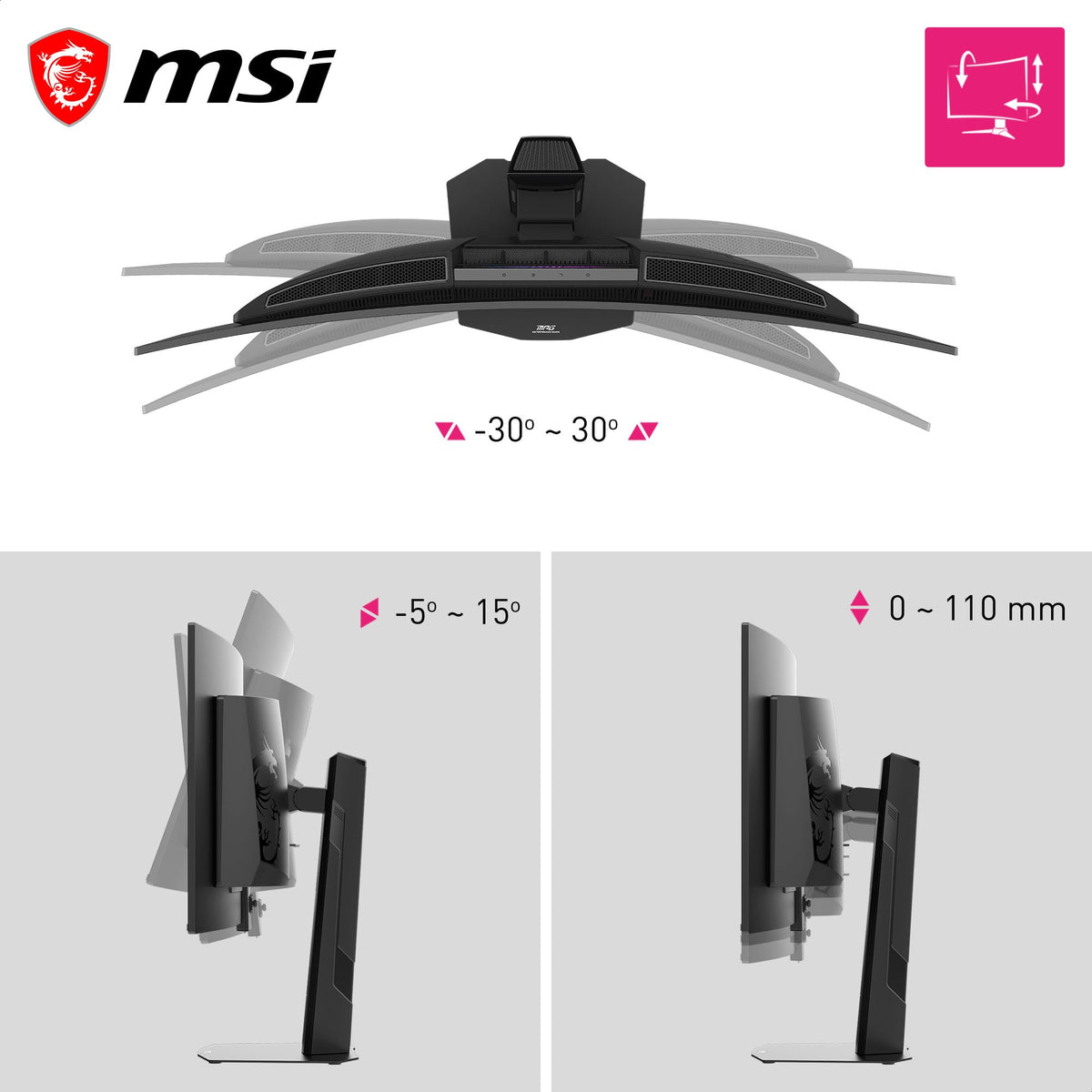 MSI MPG 341CQRDE QD-OLED X36, Gaming Monitor, 34 inch, UWQHD, 360 Hz - 4711377404136