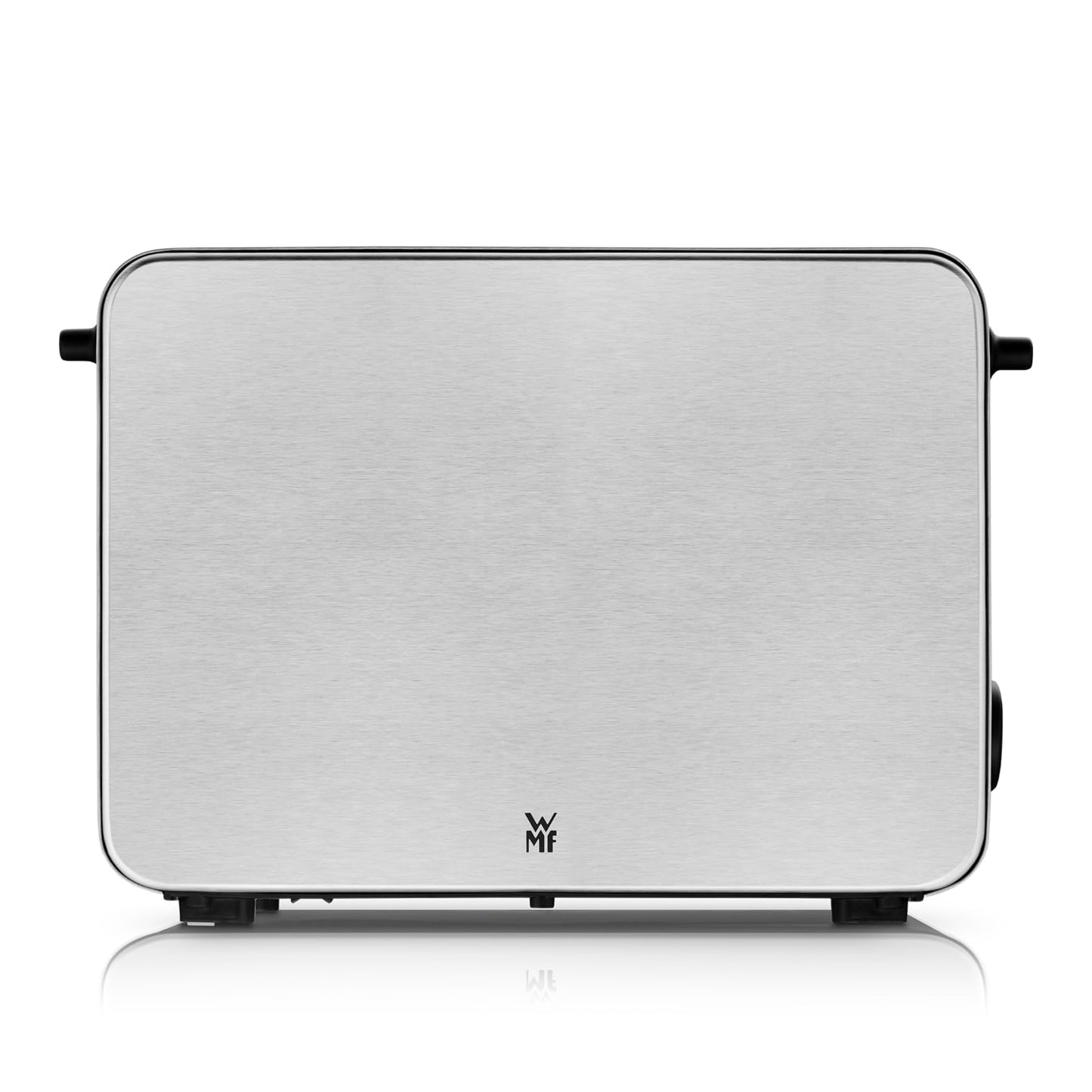 WMF Stelio toaster 2 slices stainless steel, double slot toaster with bread roll attachment, bagel function, 7 browning levels, 900 W, matt stainless steel - 0414210011