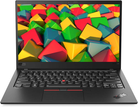 Lenovo ThinkPad X1 Carbon Gen 8 Ultrabook, 14 inch FHD, Intel Core i7-10610U, 16GB RAM, 256GB SSD, Windows 11 Pro (Refurbished)