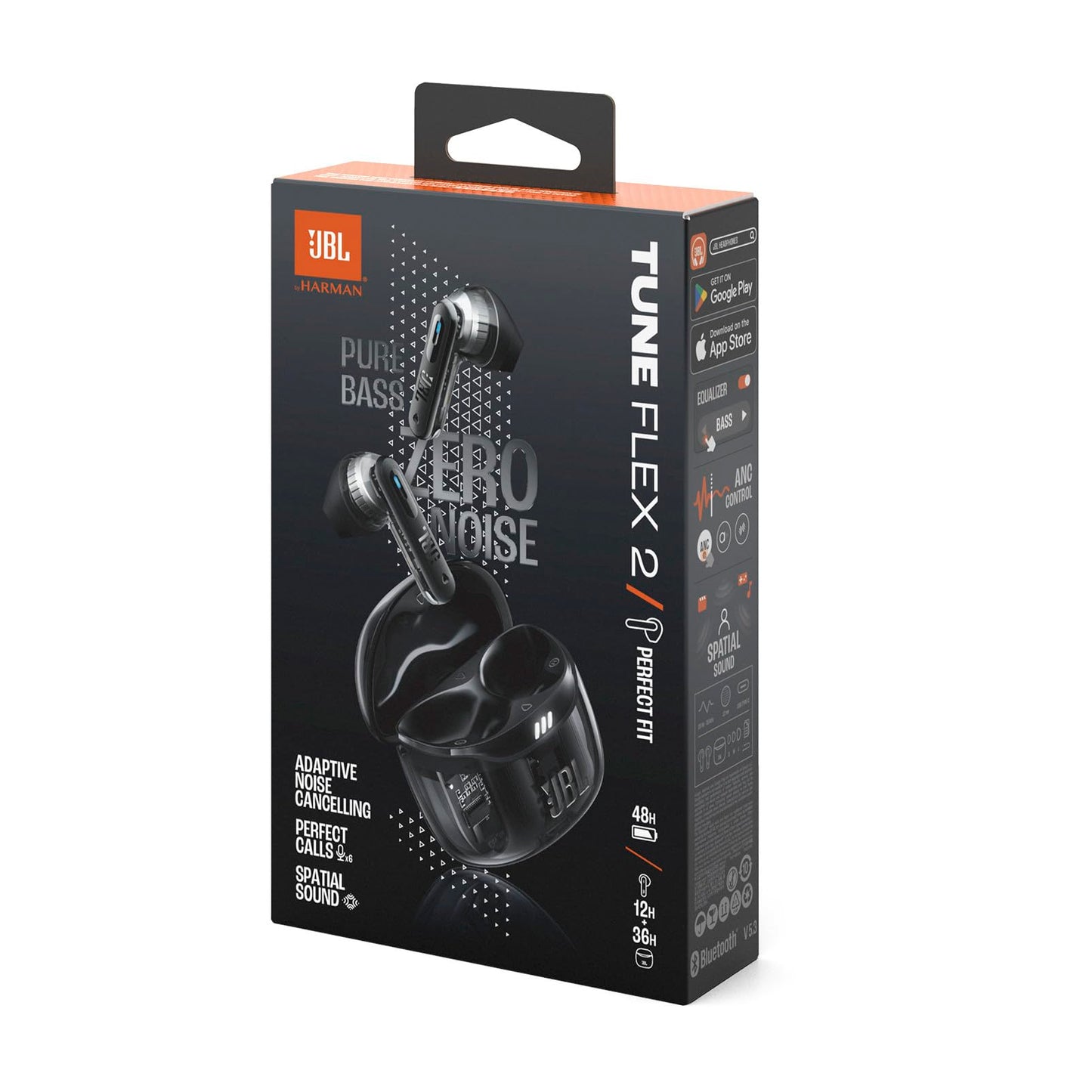 JBL Tune Flex 2 Ghost Edition Black