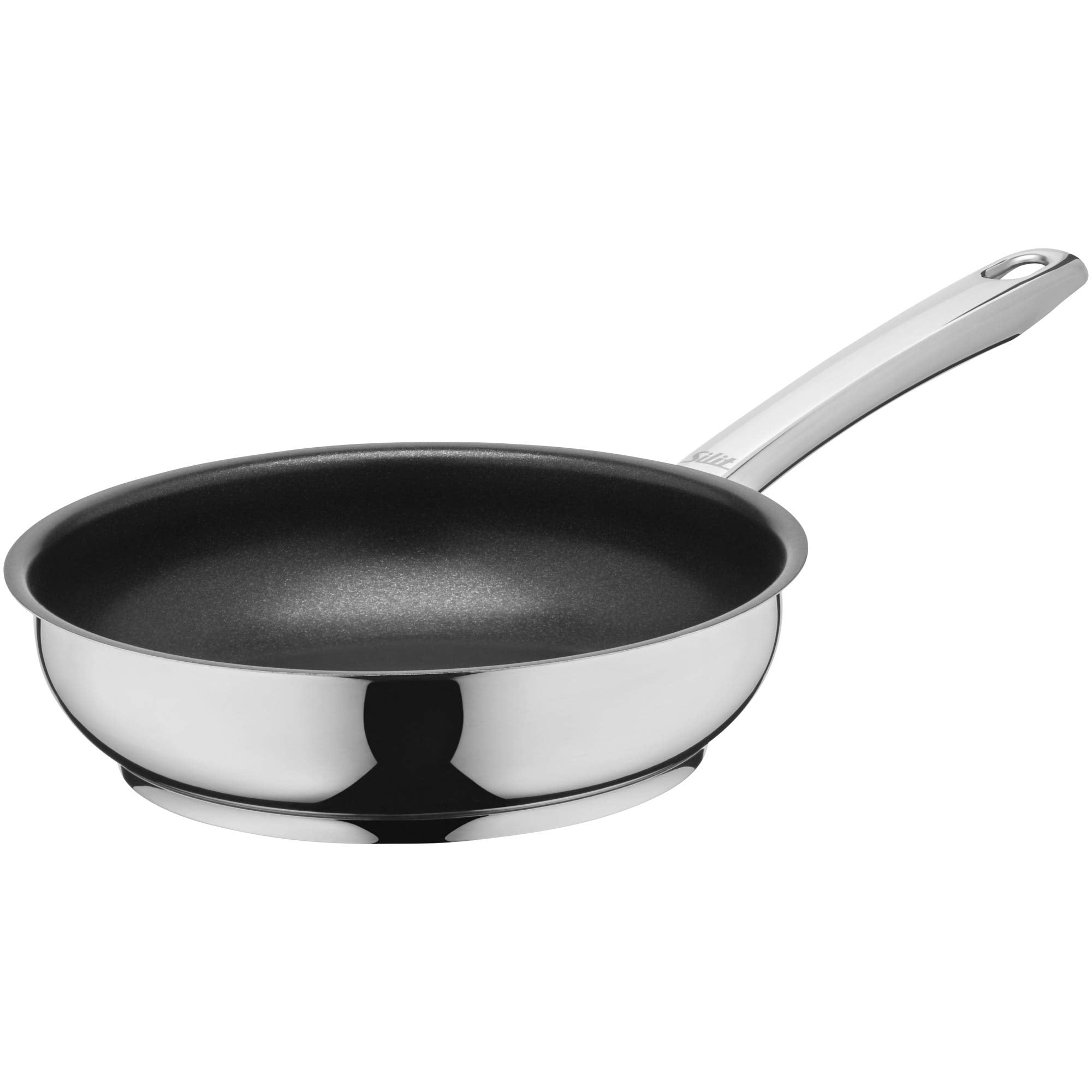 Tigaie Silit Calabria 20 cm, pentru inducție, tigaie din oțel inoxidabil acoperit, reținere îndelungată a căldurii, strat antiaderent, compatibilă cu cuptorul, potrivită pentru toate tipurile de plite, pentru o prăjire delicată - 2110301752