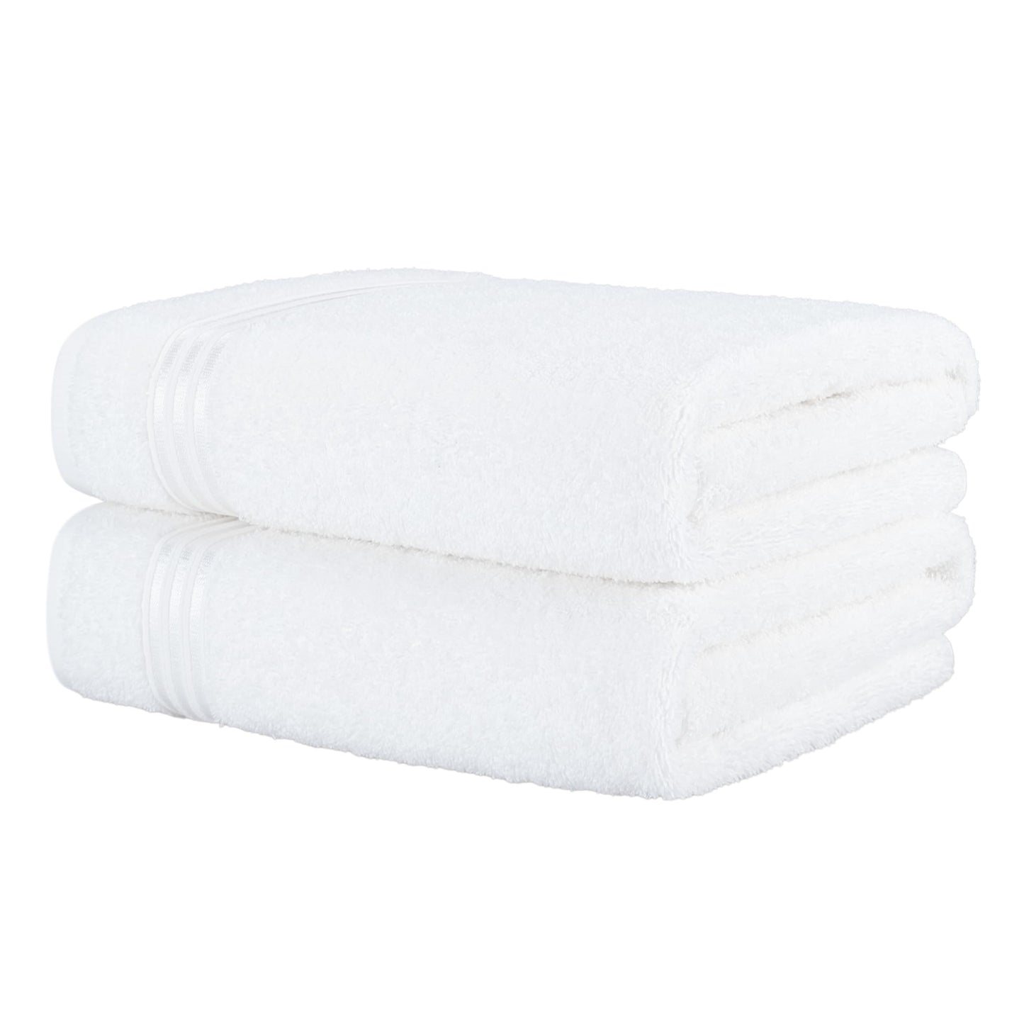 Hammetex sauna towels 80x200 cm set of 2 - extra large shower towels - 100% cotton terry - Oeko-TEX certified - soft, absorbent - with hanger, white - RN331