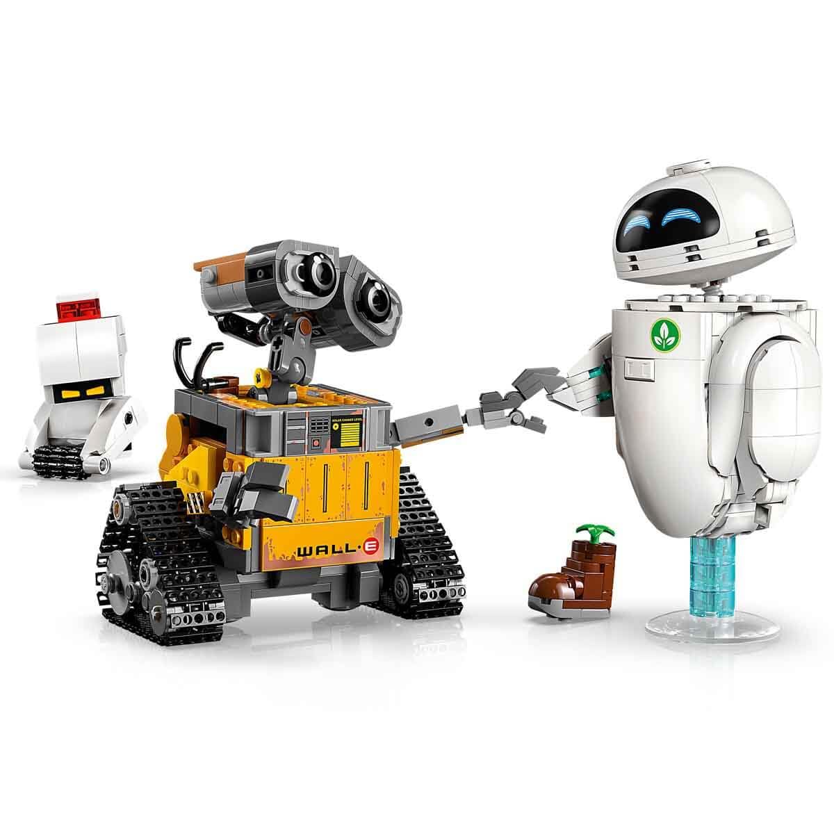 LEGO ǀ Disney and Pixar WALL-E and EVE - model building for adults - robots built from stones with M-O & Hal figures - DIY decoration - collector's item & gift for fans - 43279