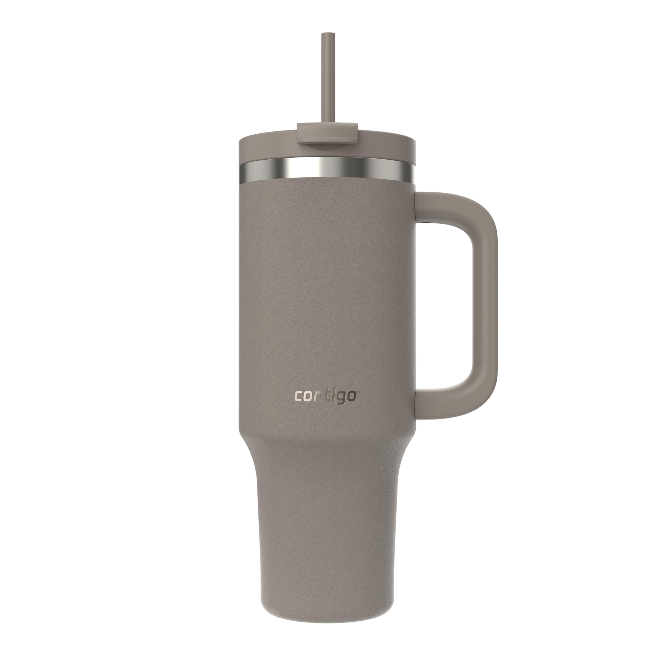 Sticlă termos Contigo 1200 ml cu mâner și pai | Sticlă termică izolată din oțel inoxidabil cu capac | Răcește timp de 29 de ore | Cană de călătorie | Cană termo | | Inky cap - 2204456