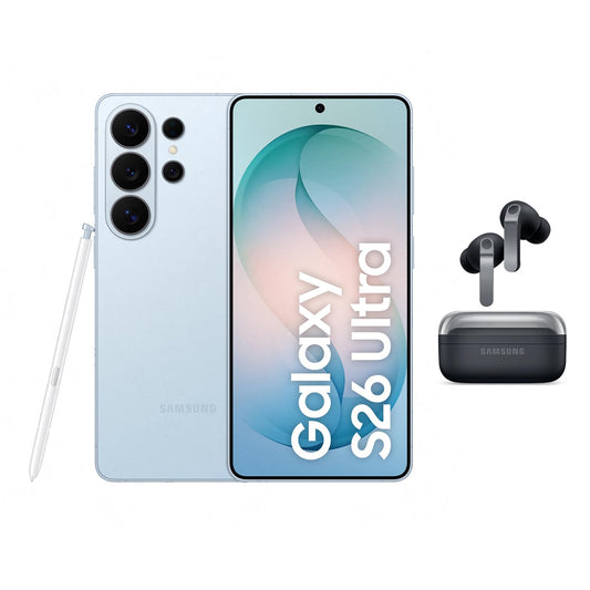 Samsung Galaxy S26 Ultra AI smartphone with Galaxy AI, no contract, Android, privacy display, 12 GB RAM, 1 TB storage, Sky Blue, 3 year manufacturer's warranty, incl. Galaxy Buds 4 Pro Black - F-MS948BZVGAMZ