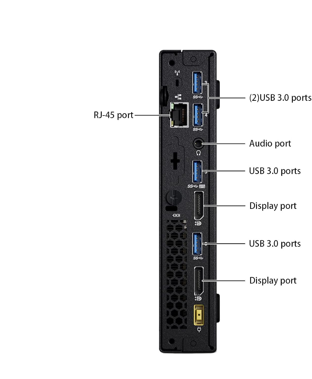 Lenovo ThinkCentre M900 Mini PC Tiny Computer, Intel Core i7-6700, 8 GB DDR4 RAM, 256 GB SSD, WiFi, Bluetooth, US QWERTY keyboard, Windows 11 Pro (refurbished)
