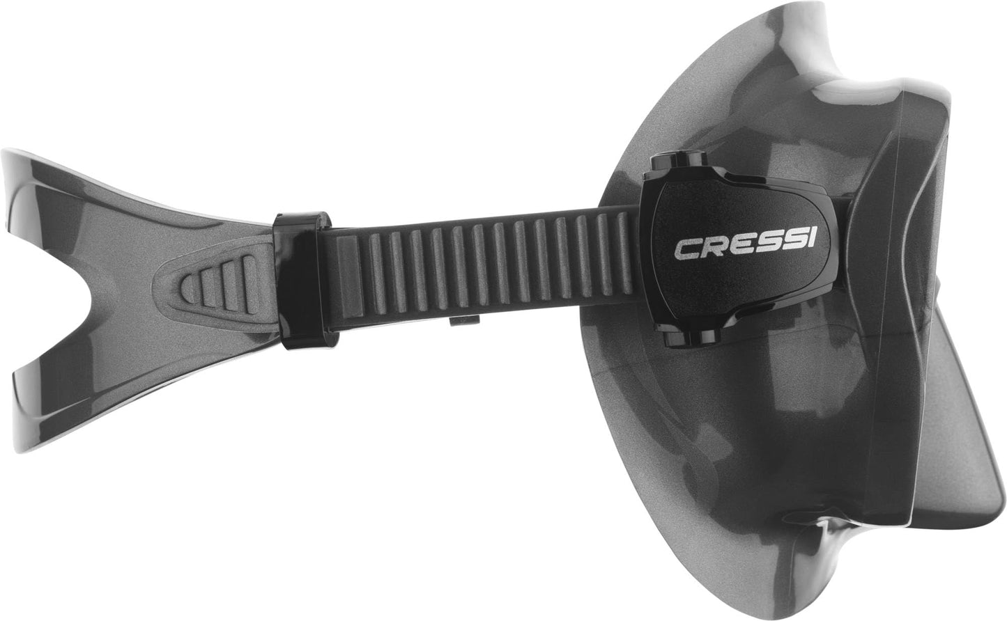 Cressi Frameless Diving Mask F1 - Fog-free Glass Lens, Diving Goggles - Ergonomic Silicone Rim, Snorkel Mask - Dry Snorkel & Snorkel Set - Silver, Black. - Mask - ZDN281051