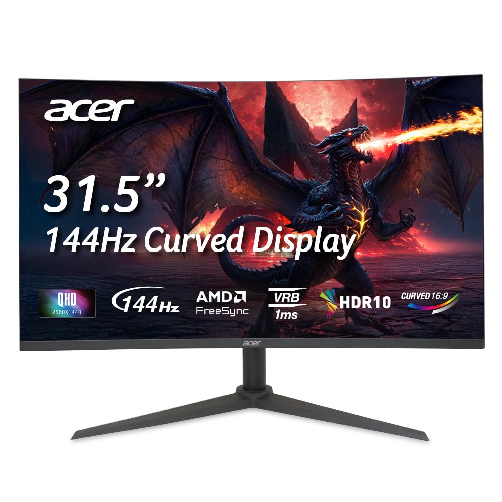 Acer Nitro XZ320QUP0 Gaming Monitor 32 Inch (80 cm) WQHD, 144Hz - UM.JX0EE.009