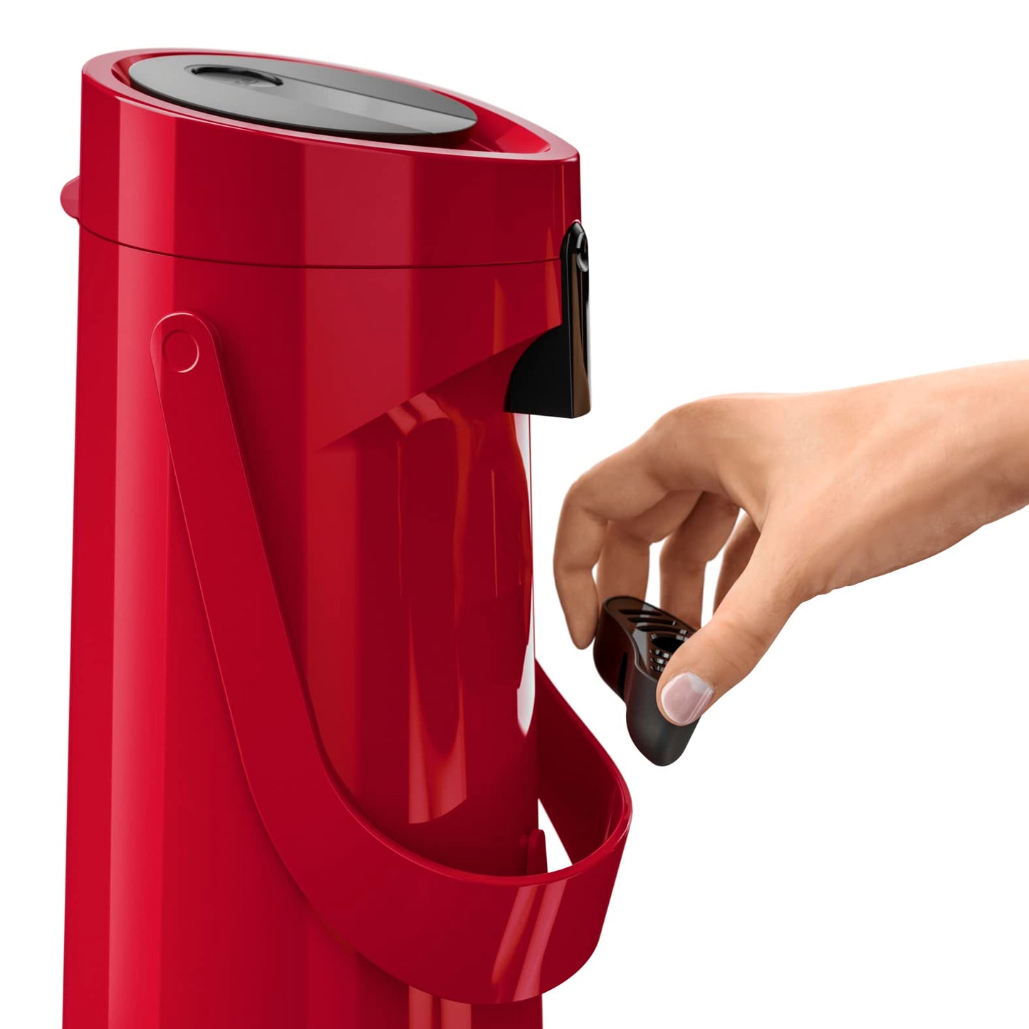 Emsa Ponza pump vacuum jug, thermos bottle, 1.9l capacity