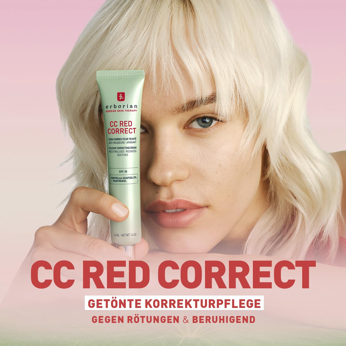 Erborian - CC Red Correct - Anti-redness cream SPF30 - Korean cosmetics - 6AA10609