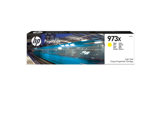 HP 973X (F6T83AE) Original Druckerpatrone Gelb mit hoher Reichweite für HP