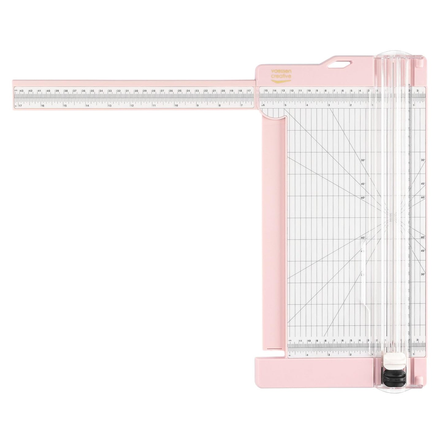 Vaessen Creative 2207-110 Paper Cutter for Cutting and Folding Straight Lines on A3, A4 and Smaller Paper Sizes, Pink, for Scrapbooking and Card Making, 6" x 12"