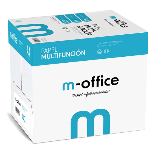 A4 Paper 80g Pack of 250 Sheets Multifunctional Paper for Inkjet and Laser Printers A4 Sheets 210 x 297mm Ideal for Office and Home m-office (2,500 Sheets) - COM0588