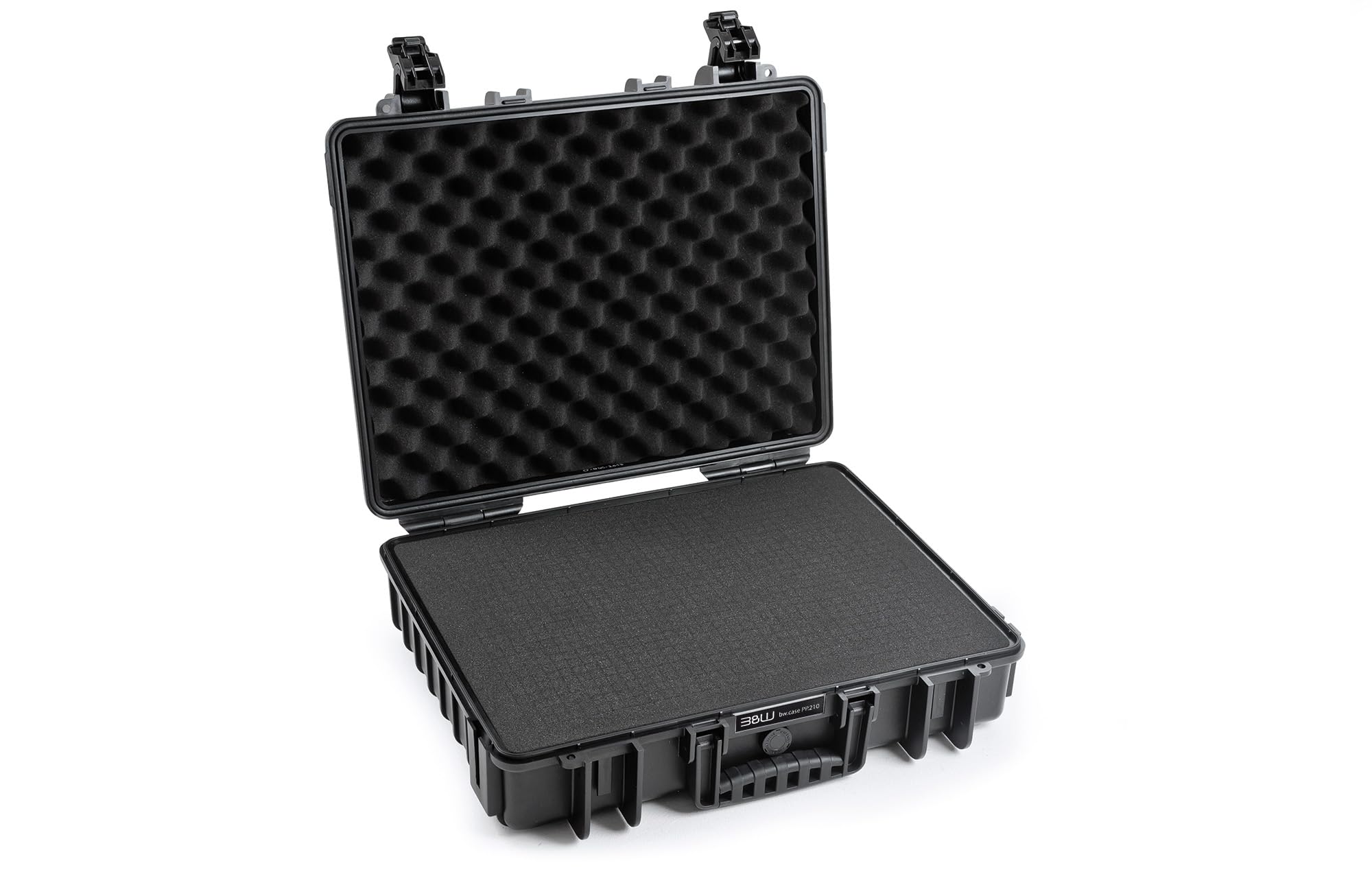 B&W International multi-purpose case outdoor 6040 (PP.210) black - with cube foam - waterproof (IP67), dustproof, impact-resistant, extremely robust - 6040/B/SI
