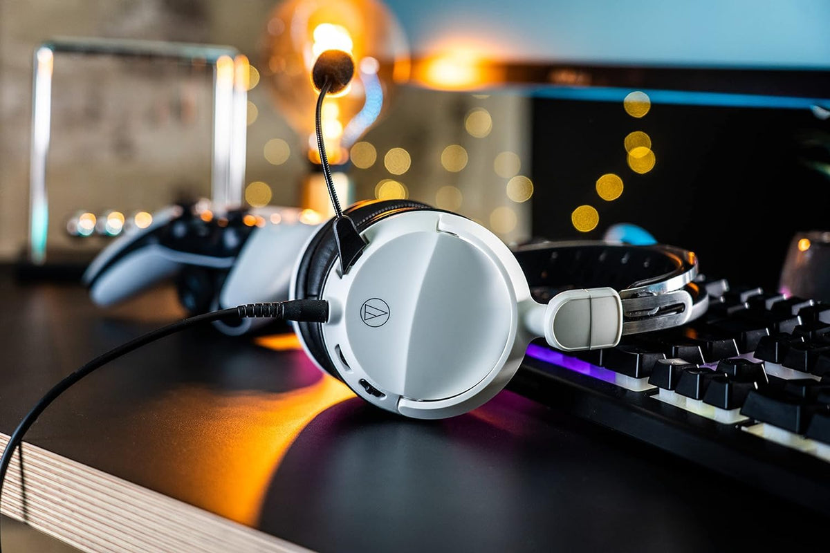 Audio-Technica GL3 Closed Hi-Fi Gaming Headset White - ATH-GL3WH