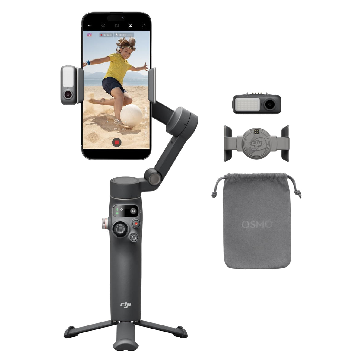 DJI Osmo Mobile 7P Gimbal Stabilizer (iPhone/Android), Native Tracking - 6941565997517