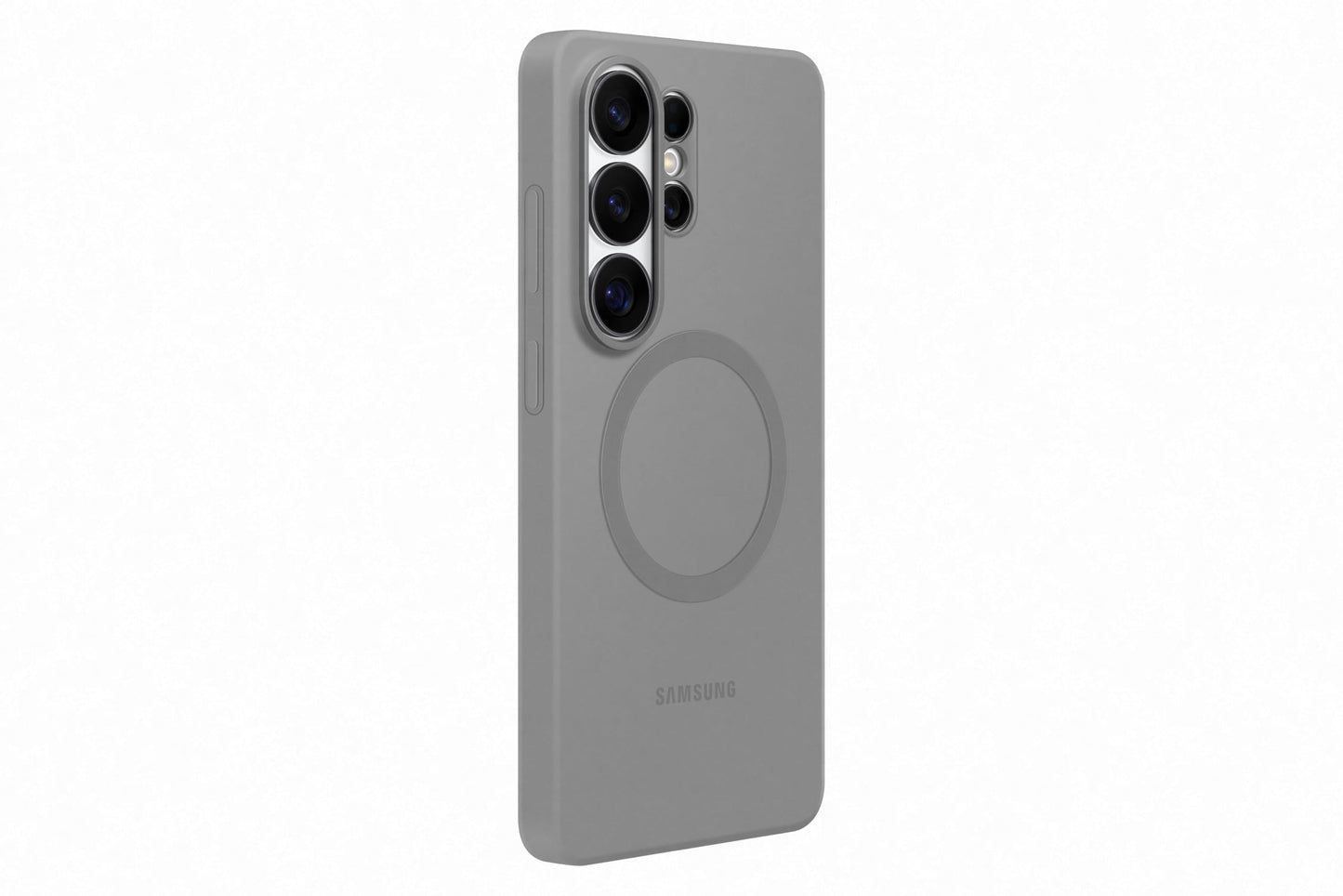 Samsung Silicone Magnet Smartphone Case EF-ES948, case for the Galaxy S26 Ultra, mobile phone case with magnetic ring for attaching accessories, silicone, protective case, shockproof, thin and easy to grip, grey - EF-ES948CJEGWW