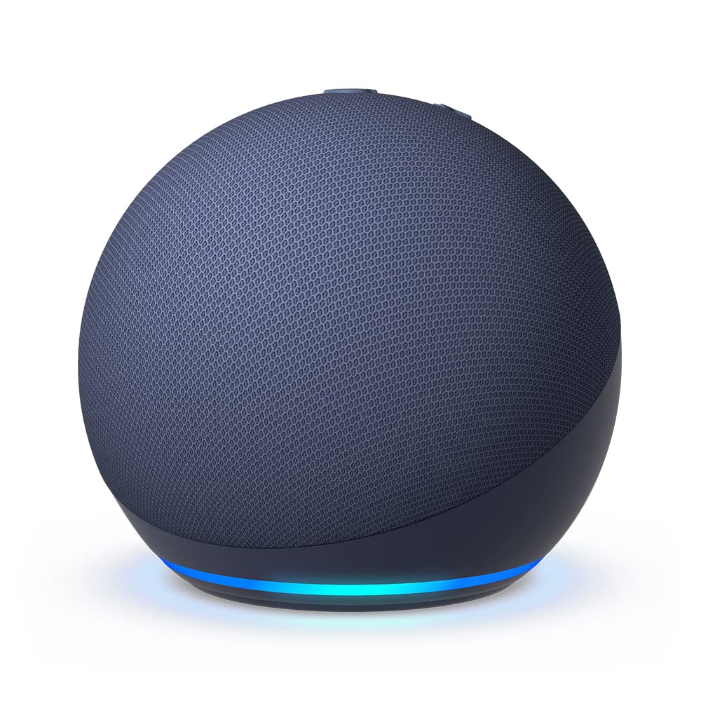 Certified and Refurbished Echo Dot (5th Generation, 2022) | Smart Bluetooth speaker with Alexa | Deep sea blue - C2N6L4