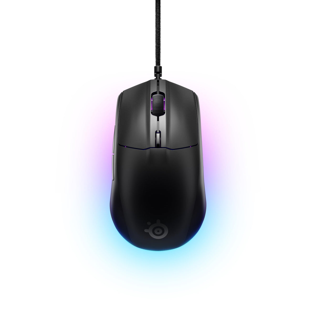 SteelSeries Rival 3 Gen 2 Mouse de gaming - 8.500 DPI TrueMove Core senzor optic - 60 milioane de clicuri garantate - latență redusă - 77 g greutate - picioare PTFE - RGB - Negru - 62515