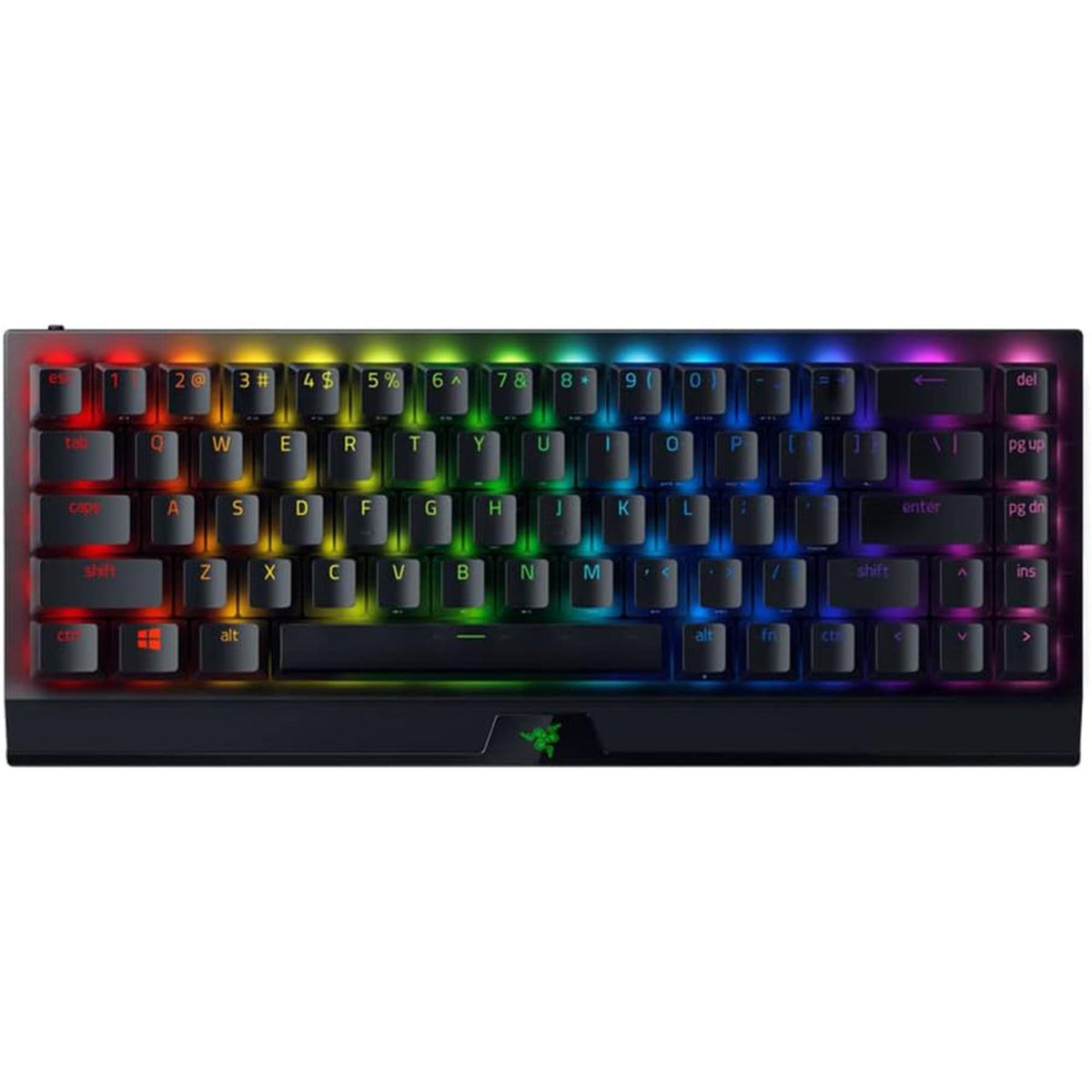 Razer BlackWidow V3 Mini HyperSpeed (Yellow Switch) - Tastatur de gaming mecanică wireless de 65% (Switch-uri mecanice silențioase, Bluetooth, USB-C) cu layout QWERTY US | Negru - RZ03-03890100-R3M1