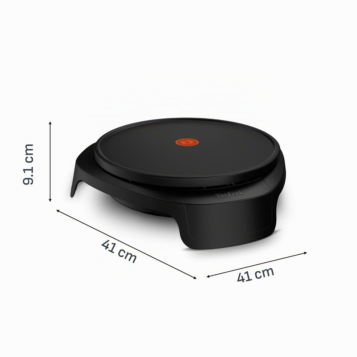 Tefal Easy Crep'Party Crêpes-Maker, plăcuță mare detașabilă, acoperire antiaderentă, indicator de temperatură Thermo-Signal, curățare ușoară, plăcuță lavabilă în mașina de spălat vase, Negru, PY3218F0