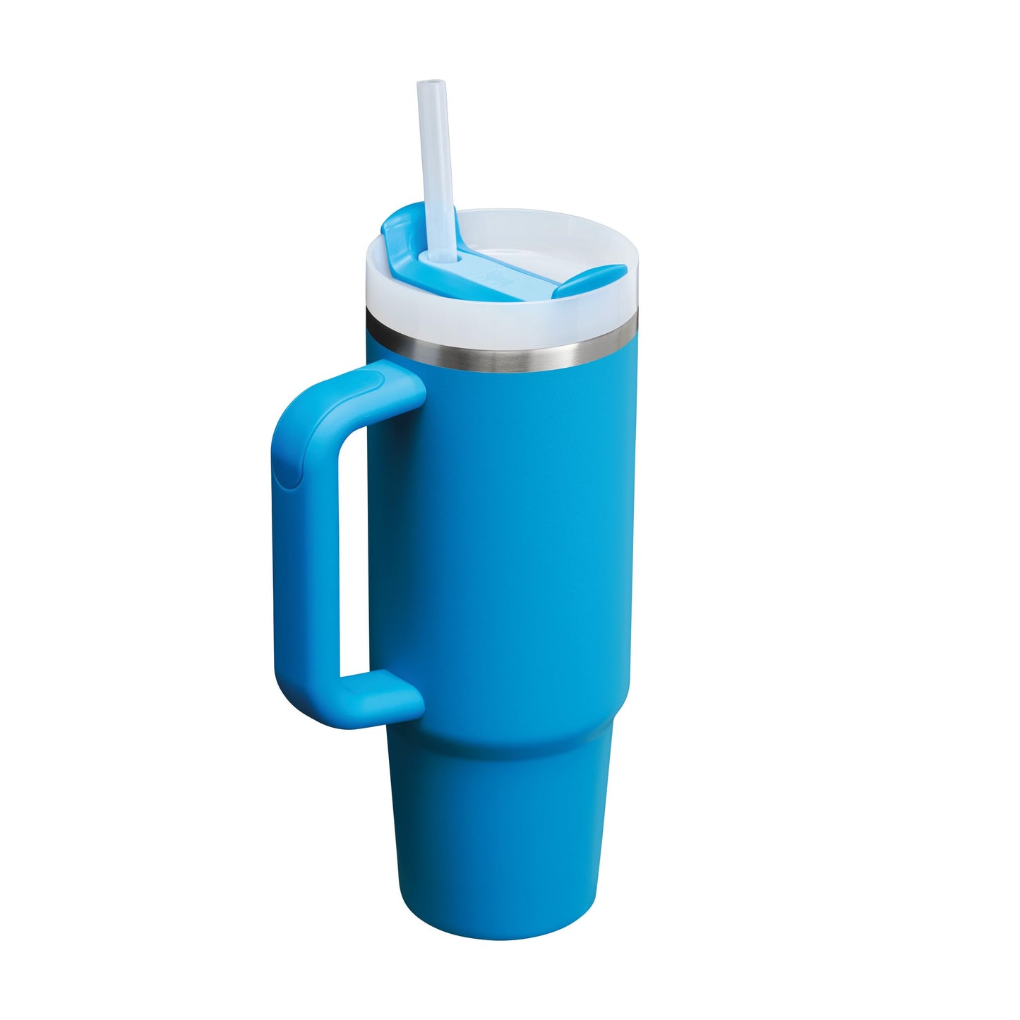 STANLEY 1913 Quencher H2.0 Flowstate Drinking Bottle with Straw 0.89L - Thermo Mug Cools for 9 Hours - 40 Hours Ice Cooled - Thermos Bottle BPA Free - Stainless Steel Drinking Cup - Azure - 100000143569