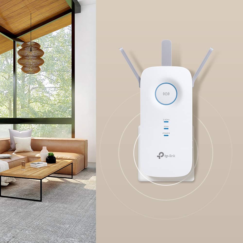 TP-Link RE550 WLAN Amplifier Repeater AC1900 & Archer T3U Plus AC1300 High Gain USB WLAN Stick Adapter with Antennas