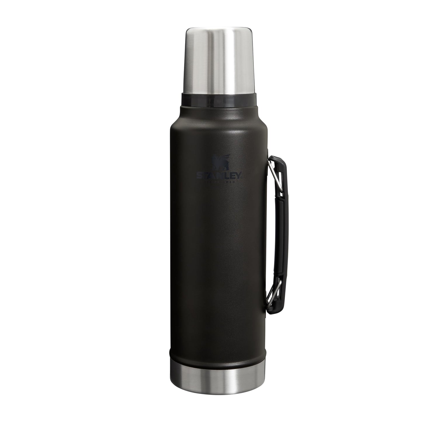 Stanley 1913 Classic Legendary Thermos Bottle 1.4L - Thermos Keeps Hot or Cold for 40 Hours - Stainless Steel Thermos Flask - BPA Free - Dishwasher Safe - Matte Black - 10-08265-002