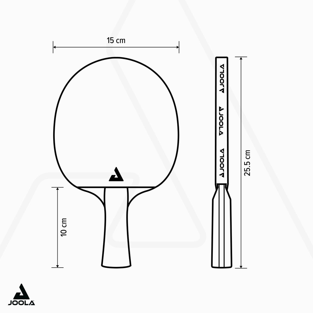 JOOLA Rachetă de tenis de masă Carbon X Pro, aprobată ITTF, rachetă profesională pentru competiții, 7 stele, grosime burete 2 MM, Negru/Gri - 54206