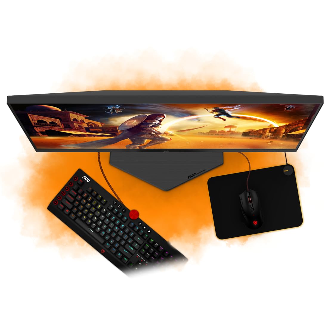 AOC 27G4ZRE Monitor de gaming FHD de 27 inch, 260Hz, panou Fast IPS, 1ms GtG, HDR10, compatibil G-Sync, (1920x1080 HDMI 2X 2.0 DP 1x 1.4) Negru