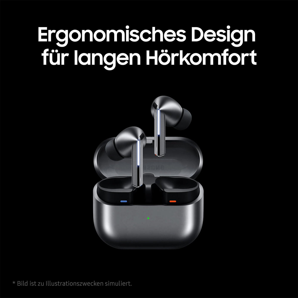 Samsung Galaxy Buds3 Pro Wireless Bluetooth Headphones, Active Noise Cancelling (ANC), Adaptive Noise Control, 360 Audio, In-Ear Headphones with Hi-Fi Sound, Silver, Includes Anymode Clear Cover - SM-R630NZAADBT