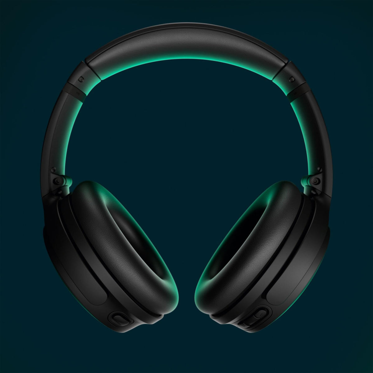 Bose QuietComfort SC Wireless Headphones with Microphone and Noise-Cancelling, Bluetooth Over-Ear Headphones with Noise-Cancelling, up to 24 hours battery life, with Soft Case, Black - 884367-0900